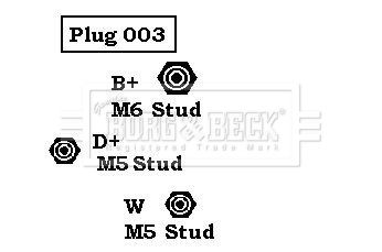 BORG & BECK Генератор BBA2815